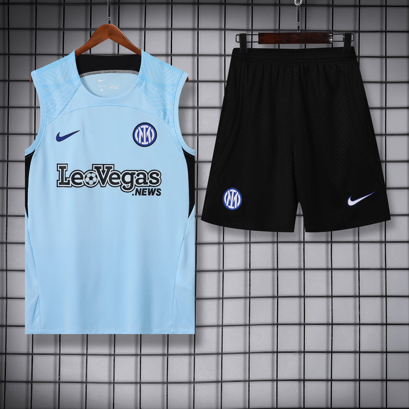 Kit Treino Inter de Milão 23/24 Nike - Azul Claro (Oferta)