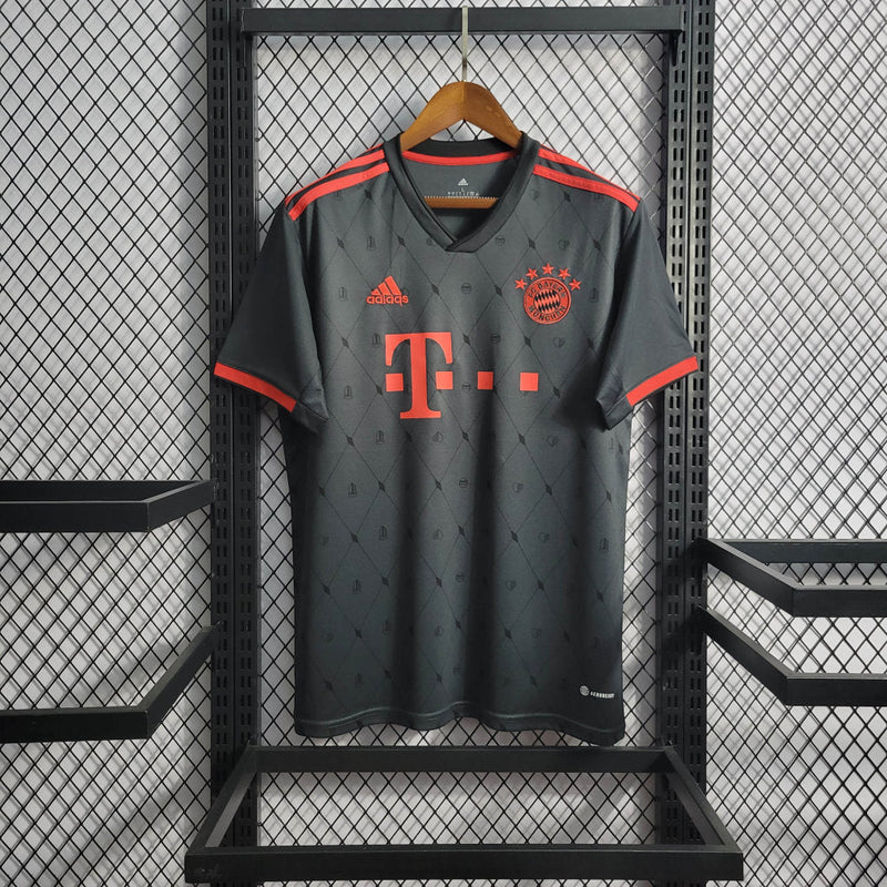 Bayern de Munique 23/24 Adidas - Preto com Vermelho