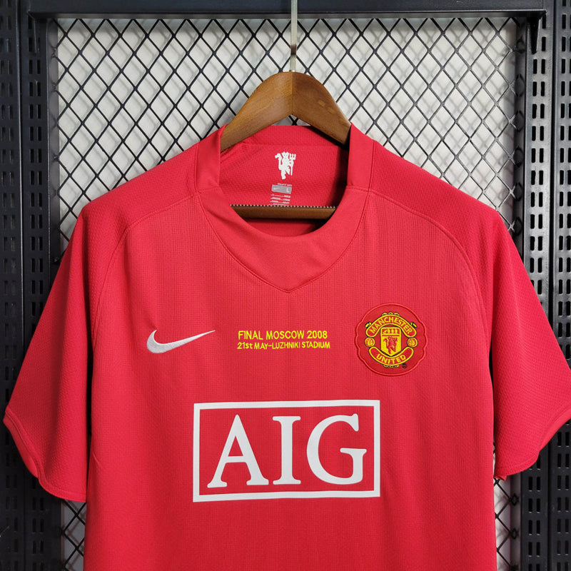 Manchester United 07-08 home Retro - Final Moscou