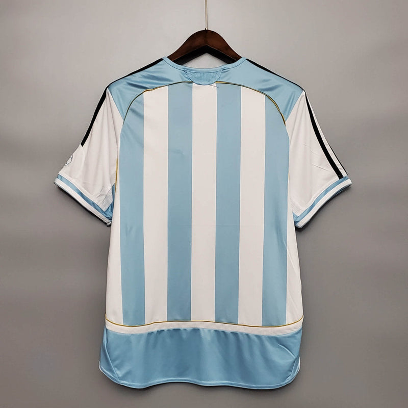 Camisa Argentina Retrô 2006 Azul e Branca - Adidas