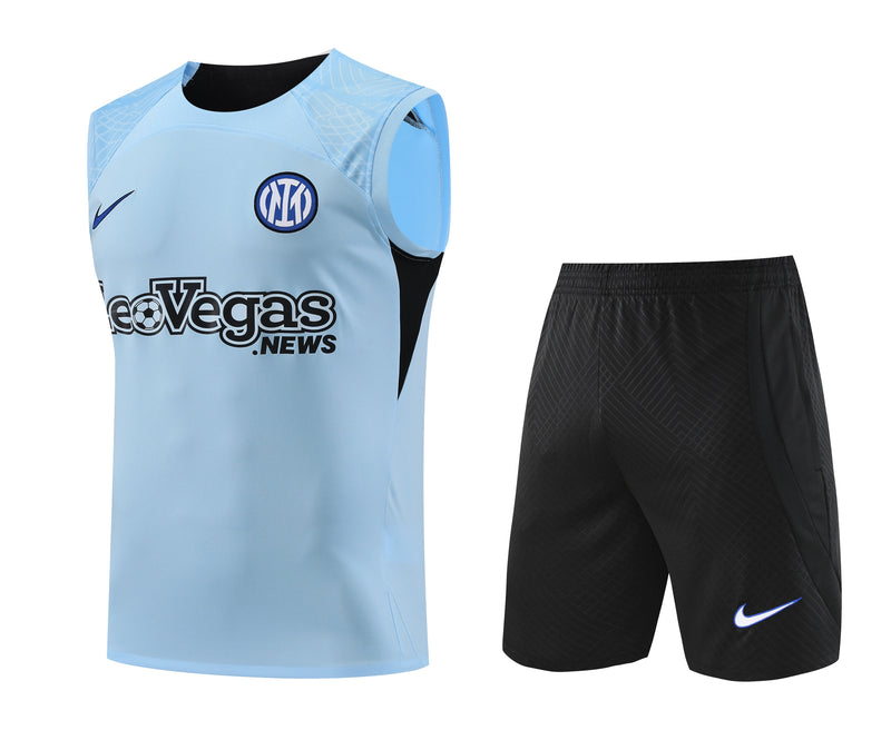 Kit Treino Inter de Milão 23/24 Nike - Azul Claro (Oferta)