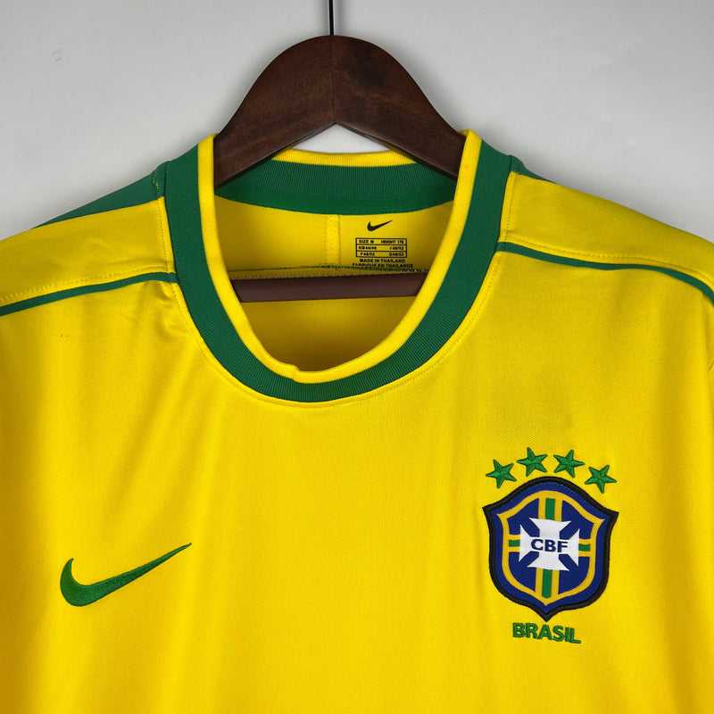 Camisa Seleção Brasil Retrô 1998 Amarela e Verde - Nike