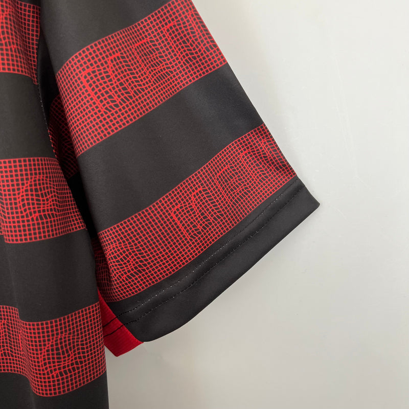 Camisa Flamengo Retrô 19-20 Vermelha e Preta - Nike