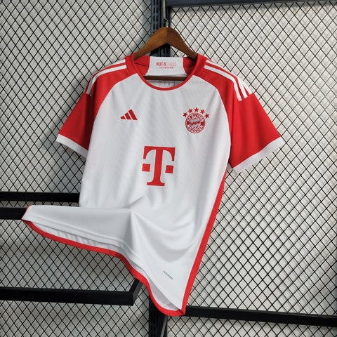 Camisa Bayern de Munique I 23/24 Adidas - Vermelho com Branco