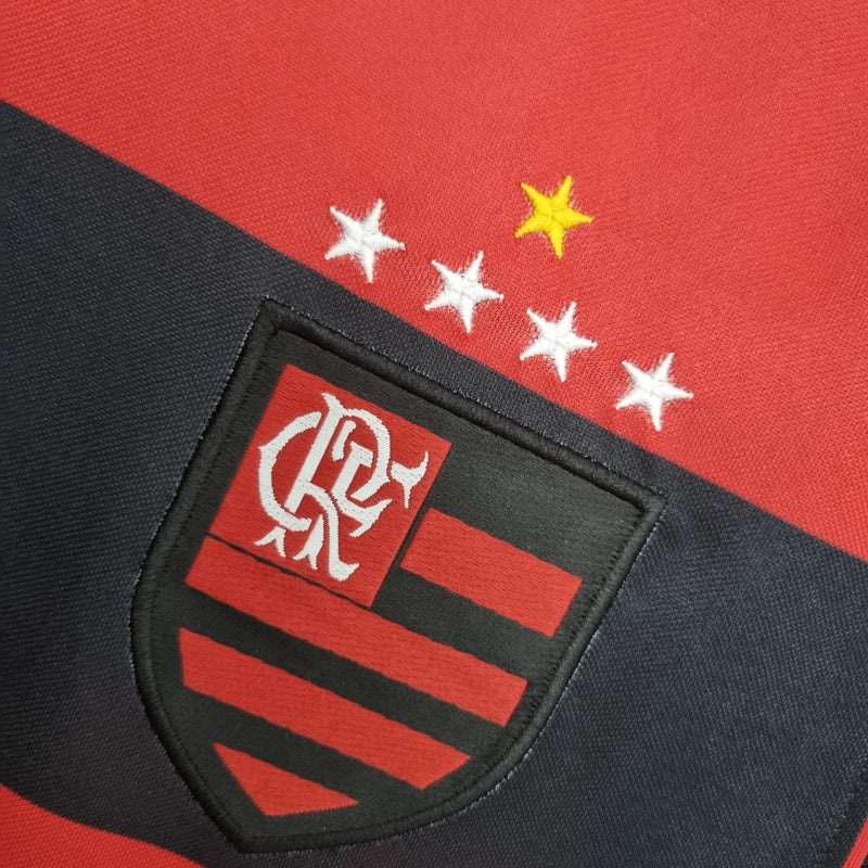 Camisa Flamengo Retrô 2003/2004 - Vermelha e Preta