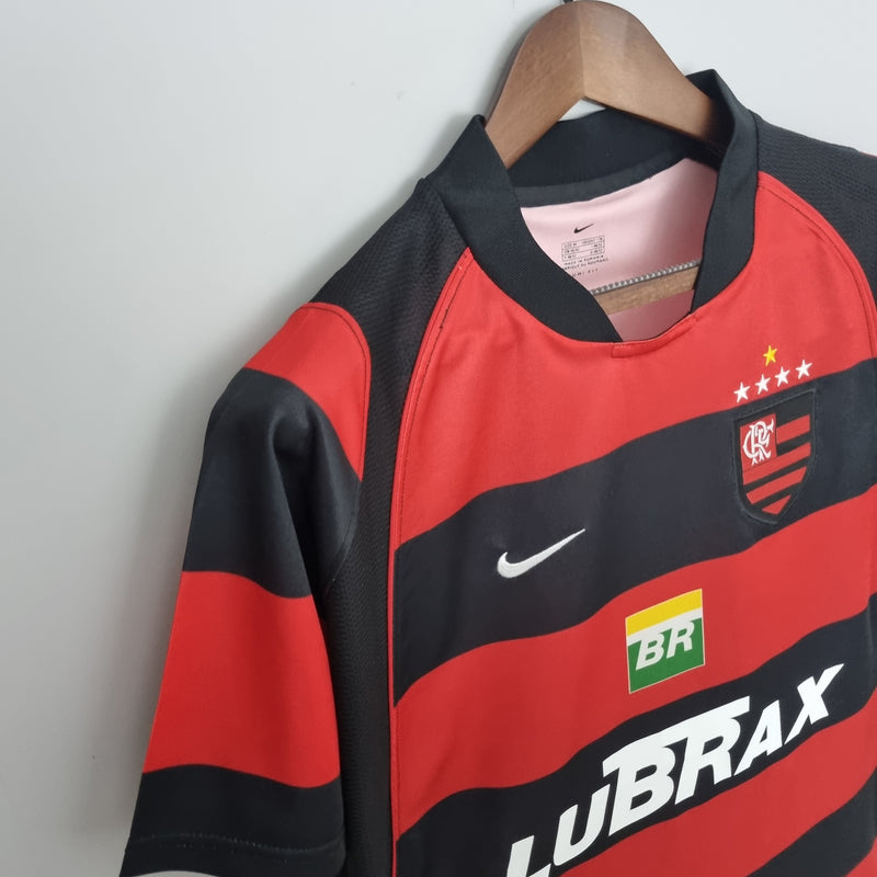 Camisa Flamengo Retrô 2003/2004 - Vermelha e Preta