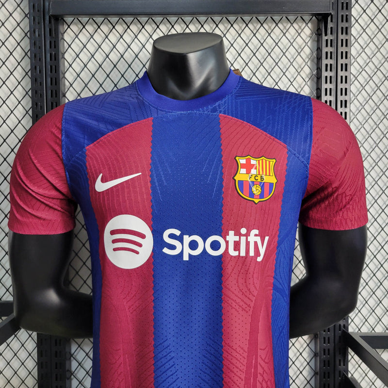 Camisa Barcelona I 23/24 Grená - Nike - Masculino Jogador - PRONTA ENTREGA