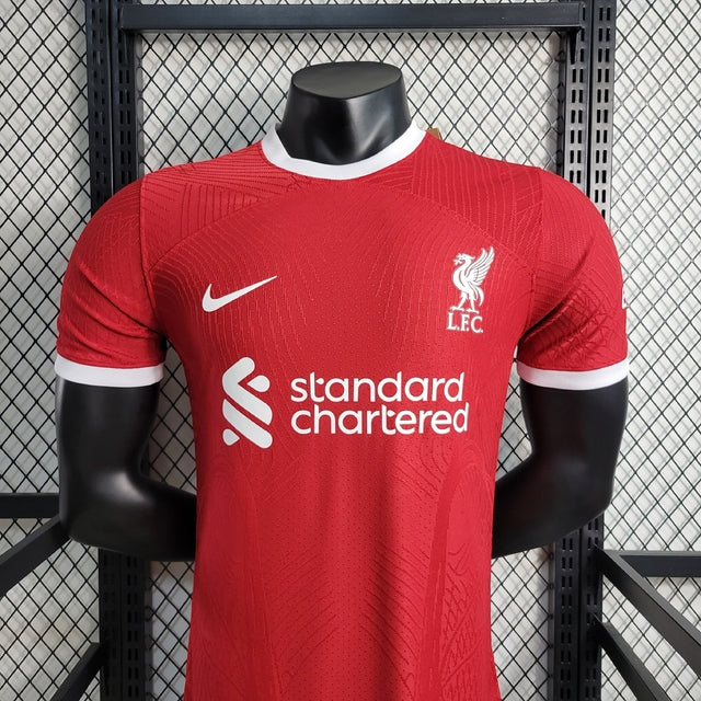 Camisa Liverpool I 23/24 - Vermelha - Nike - Masculino Jogador - PRONTA ENTREGA