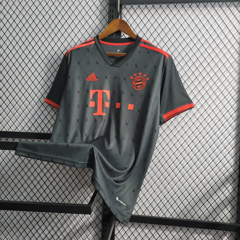 Bayern de Munique 23/24 Adidas - Preto com Vermelho