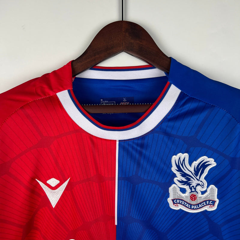 Camisa Crystal Palace I 23/24 - Azul e Vermelha