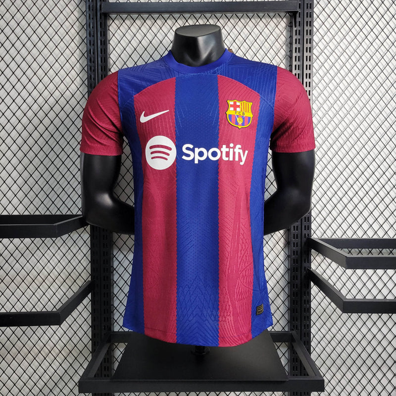 Camisa Barcelona I 23/24 Grená - Nike - Masculino Jogador - PRONTA ENTREGA