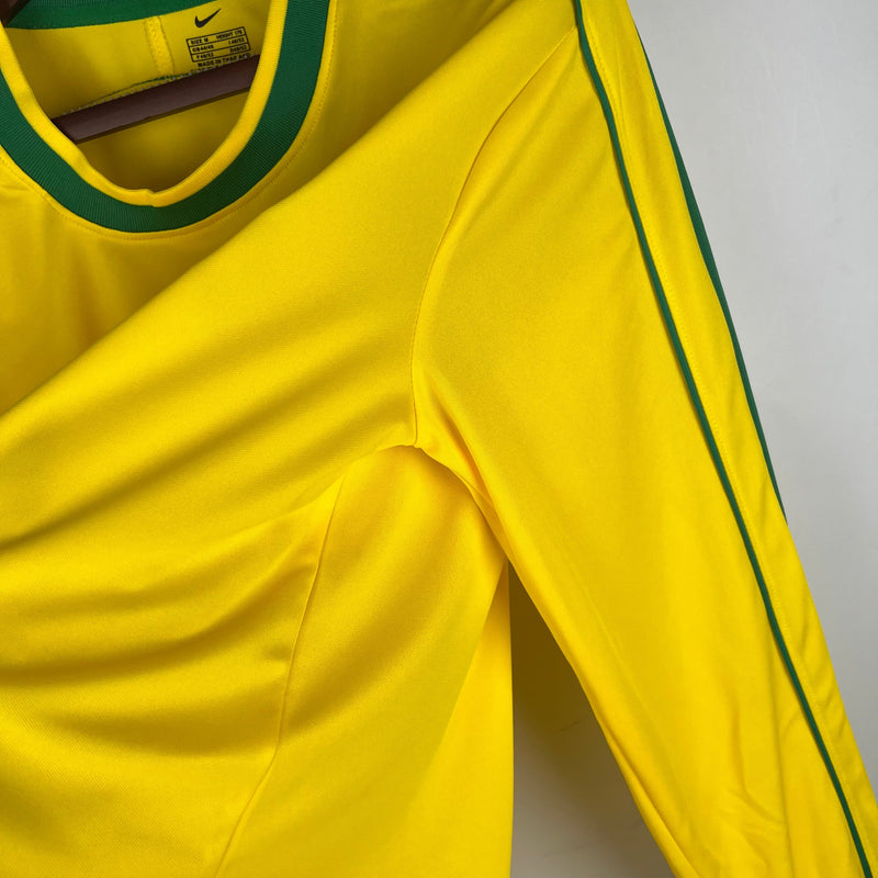 Camisa Seleção Brasil Retrô 1998 Amarela e Verde - Nike - PRONTA ENTREGA