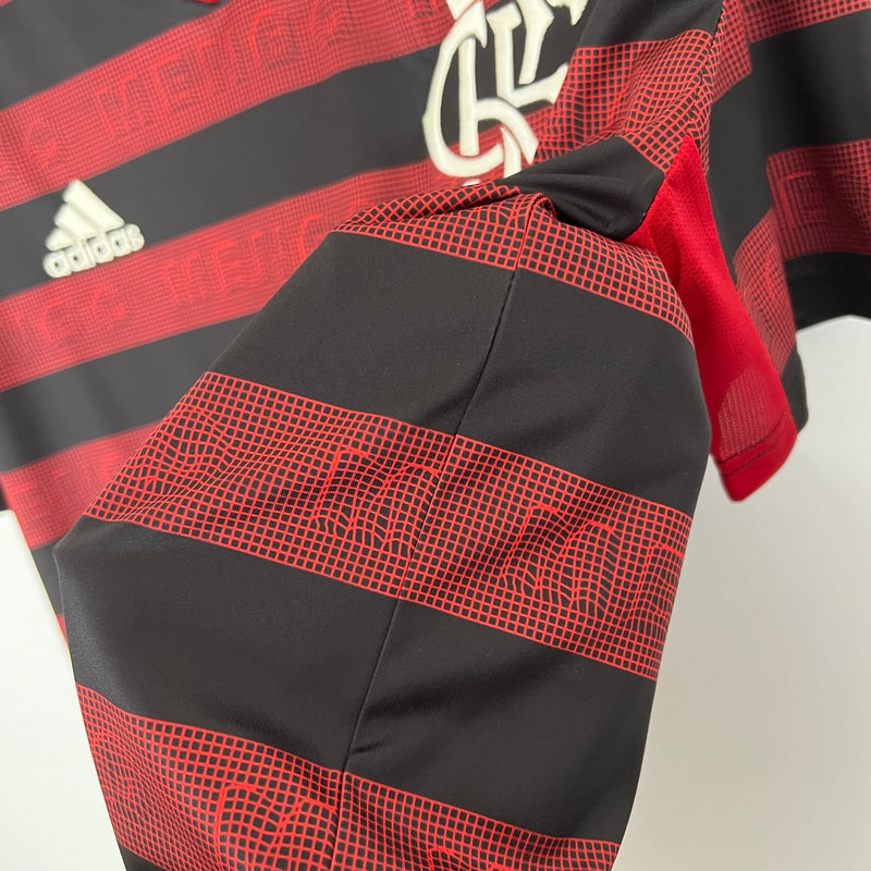 Camisa Flamengo Retrô 19-20 Vermelha e Preta - Nike