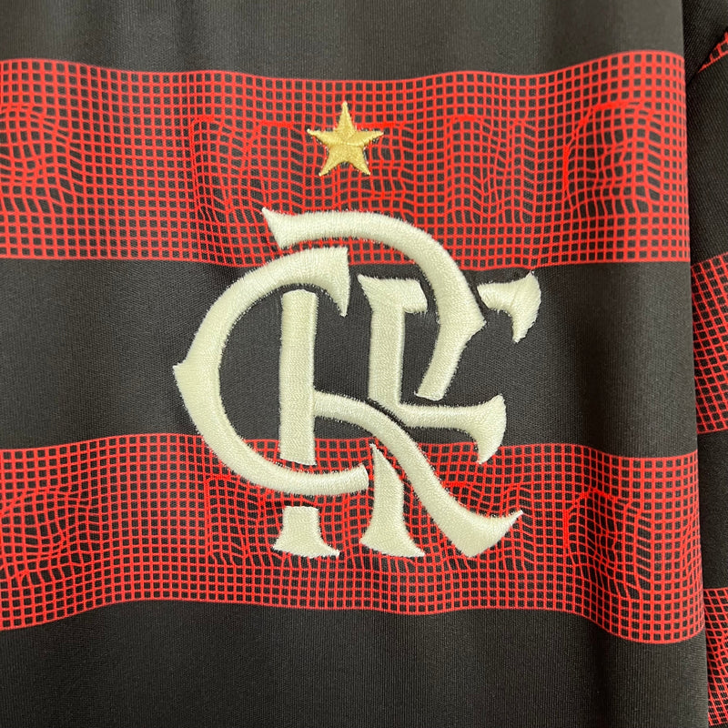 Camisa Flamengo Retrô 19-20 Vermelha e Preta - Nike