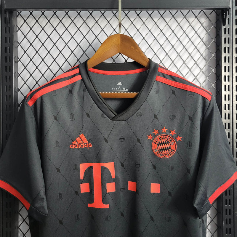 Bayern de Munique 23/24 Adidas - Preto com Vermelho