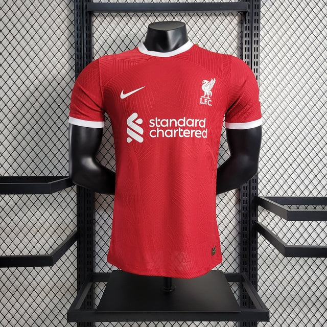 Camisa Liverpool I 23/24 - Vermelha - Nike - Masculino Jogador - PRONTA ENTREGA