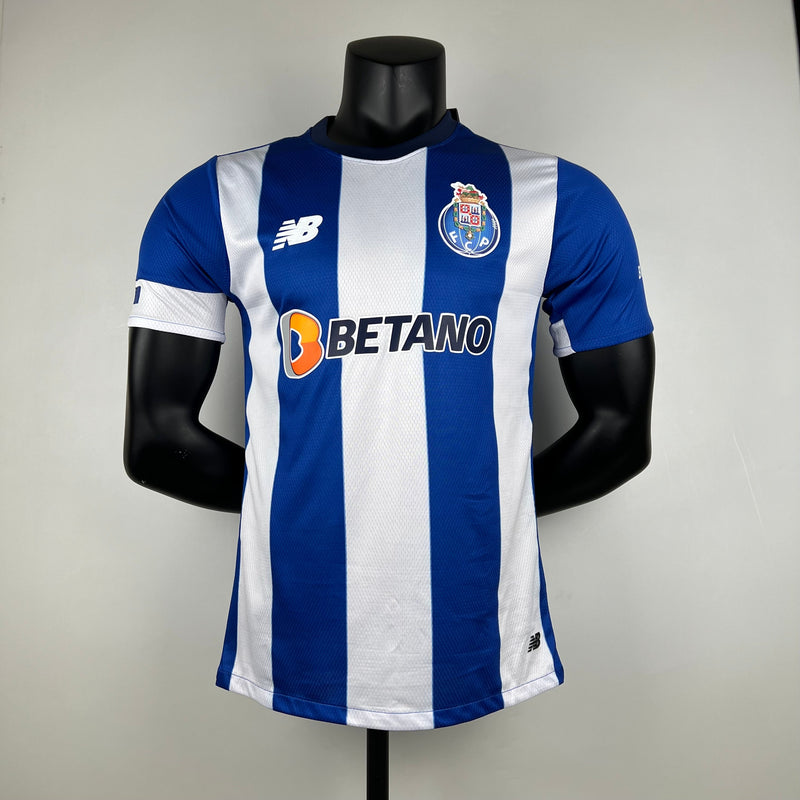 Camisa Porto I 23/24 Azul e Branco - New Balance - Masculino Jogador