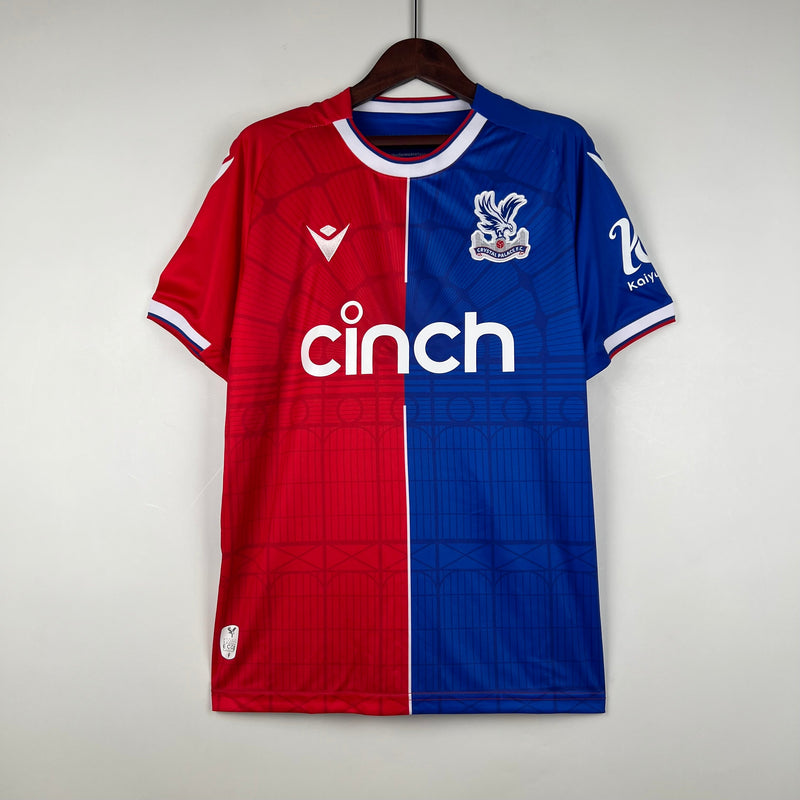 Camisa Crystal Palace I 23/24 - Azul e Vermelha