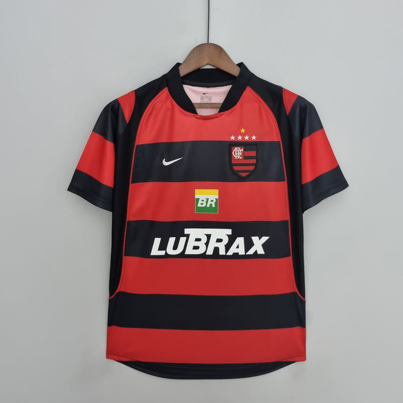 Camisa Flamengo Retrô 2003/2004 - Vermelha e Preta