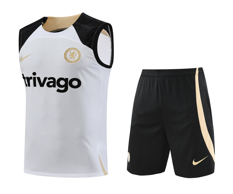 Kit Treino Chelsea 23/24 Nike - Branco - PRONTA ENTREGA