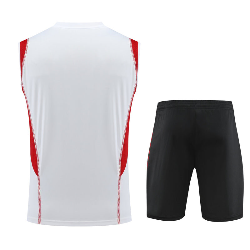 Kit Treino São Paulo 23/24 Adidas - Branco e Preto