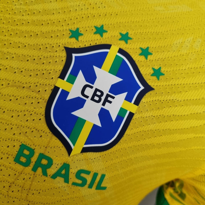 Camisa Brasil Edição Concept 2022 Amarela - Nike - Masculino Jogador