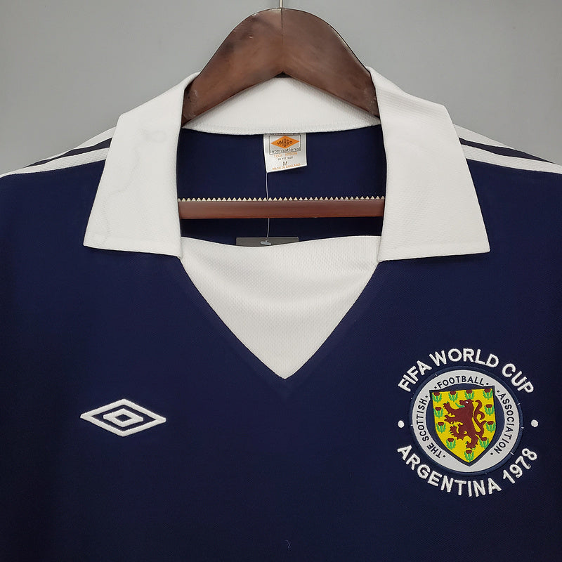 Camisa Escócia Retrô 1978 Azul - Umbro