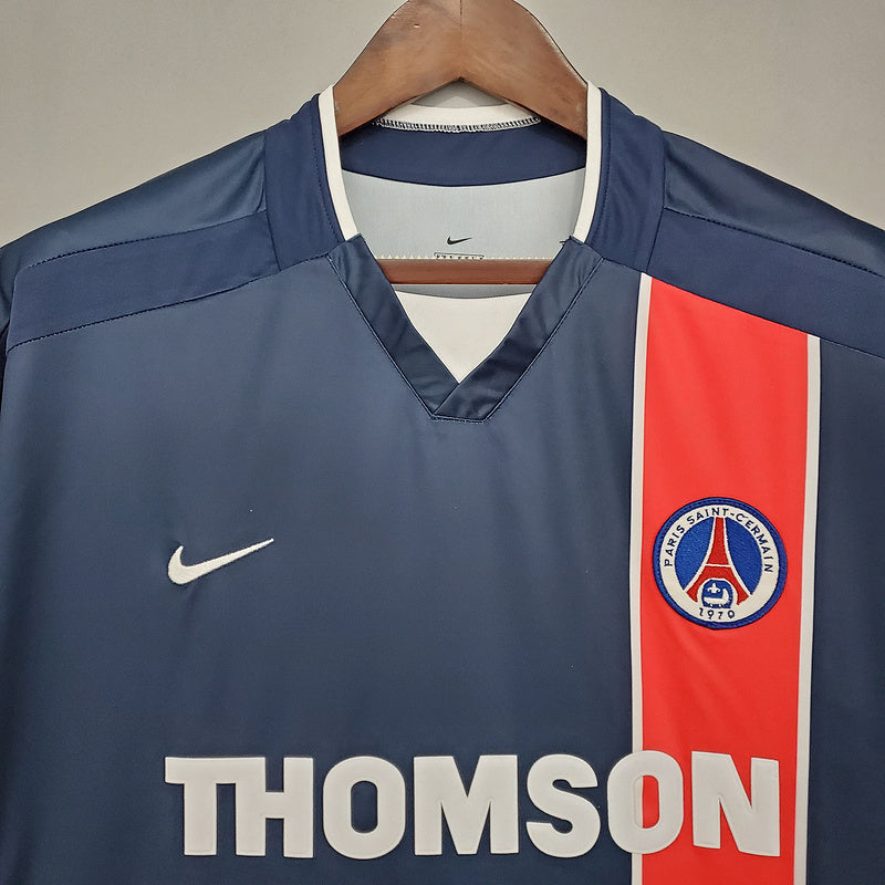 Camisa PSG Retrô 2002/2003 Azul e Vermelha - Nike