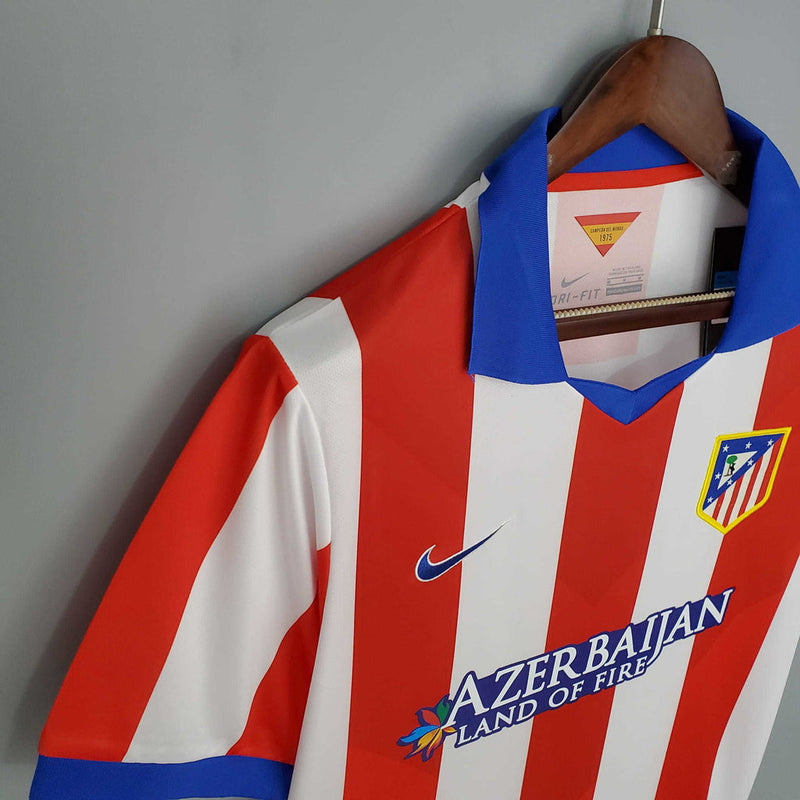 Camisa Atlético de Madrid Retrô 2014/2015 Branca e Vermelha - Nike