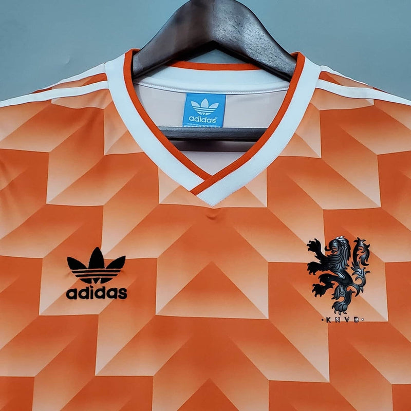 Camisa Holanda Retrô 1988 Laranja - Adidas - PRONTA ENTREGA