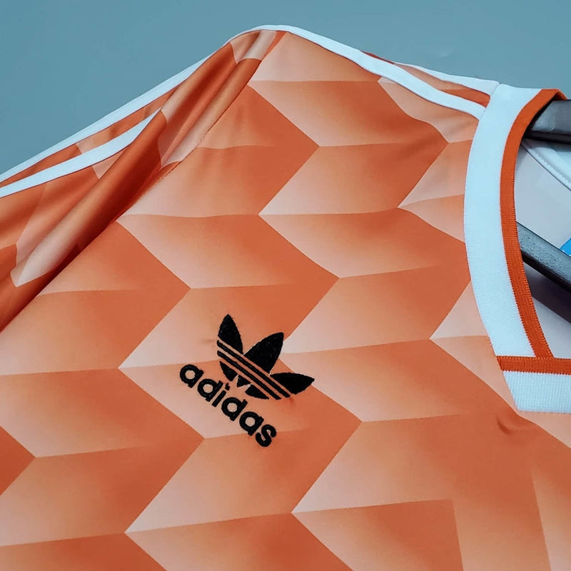 Camisa Holanda Retrô 1988 Laranja - Adidas - PRONTA ENTREGA