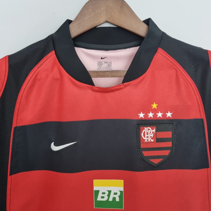 Camisa Flamengo Retrô 2003/2004 - Vermelha e Preta