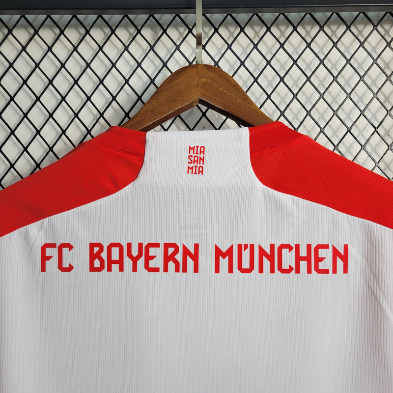 Camisa Bayern de Munique I 23/24 Adidas - Vermelho com Branco