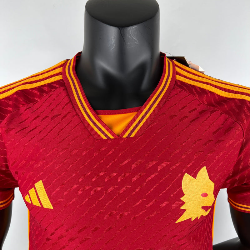 Camisa Roma I 23/24 Vermelha - Adidas - Masculino Jogador